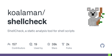 OpenGraph image for github.com/koalaman/shellcheck