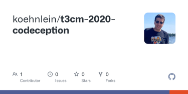 OpenGraph image for github.com/koehnlein/t3cm-2020-codeception#codeception-einstieg