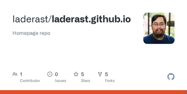 OpenGraph image for github.com/laderast/laderast.github.io