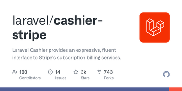 OpenGraph image for github.com/laravel/cashier#handling-failed-payments