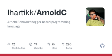 OpenGraph image for github.com/lhartikk/ArnoldC/wiki/ArnoldC