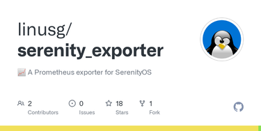 OpenGraph image for github.com/linusg/serenity_exporter