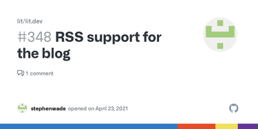 OpenGraph image for github.com/lit/lit.dev/issues/348