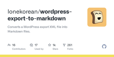 OpenGraph image for github.com/lonekorean/wordpress-export-to-markdown