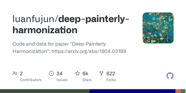OpenGraph image for github.com/luanfujun/deep-painterly-harmonization