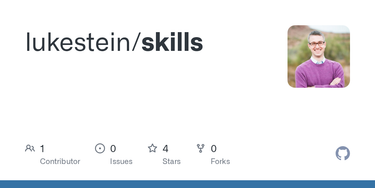 OpenGraph image for github.com/lukestein/skills