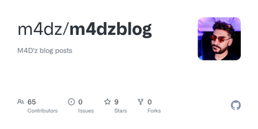 OpenGraph image for github.com/m4dz/m4dzblog