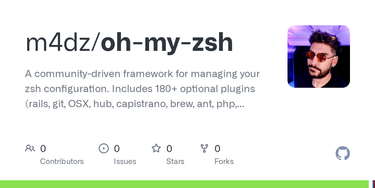 OpenGraph image for github.com/m4dz/oh-my-zsh/commits/master