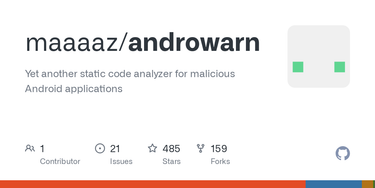 OpenGraph image for github.com/maaaaz/androwarn