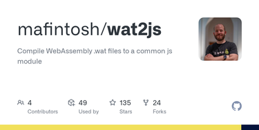 OpenGraph image for github.com/mafintosh/wast2js