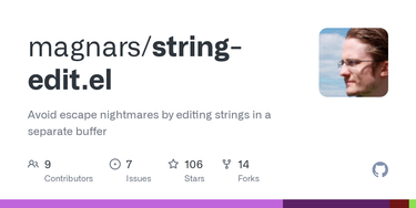 OpenGraph image for github.com/magnars/string-edit.el