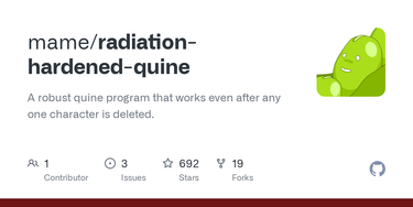 OpenGraph image for github.com/mame/radiation-hardened-quine