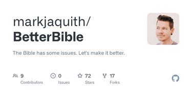 OpenGraph image for github.com/markjaquith/BetterBible