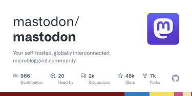 OpenGraph image for github.com/mastodon/mastodon