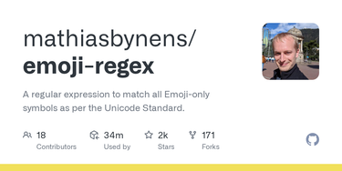 OpenGraph image for github.com/mathiasbynens/emoji-regex
