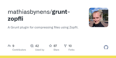 OpenGraph image for github.com/mathiasbynens/grunt-zopfli