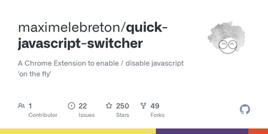 OpenGraph image for github.com/maximelebreton/quick-javascript-switcher