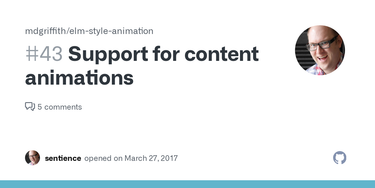 OpenGraph image for github.com/mdgriffith/elm-style-animation/issues/43