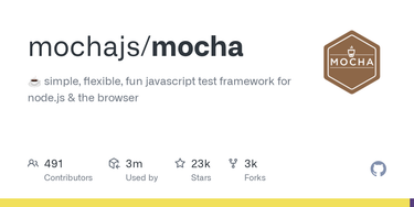 OpenGraph image for github.com/mochajs/mocha