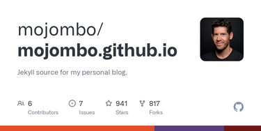 OpenGraph image for github.com/mojombo/mojombo.github.io