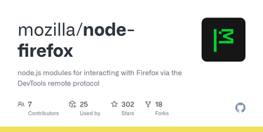 OpenGraph image for github.com/mozilla/node-firefox