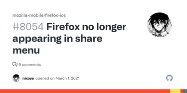 OpenGraph image for github.com/mozilla-mobile/firefox-ios/issues/8054