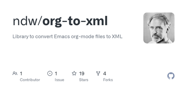 OpenGraph image for github.com/ndw/org-to-xml