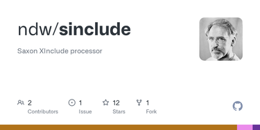 OpenGraph image for github.com/ndw/sinclude