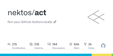 OpenGraph image for github.com/nektos/act