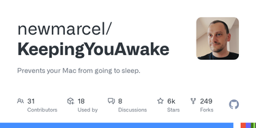 OpenGraph image for github.com/newmarcel/KeepingYouAwake