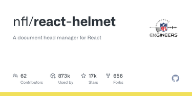 OpenGraph image for github.com/nfl/react-helmet