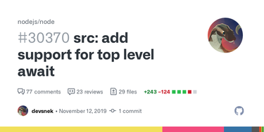 OpenGraph image for github.com/nodejs/node/pull/30370