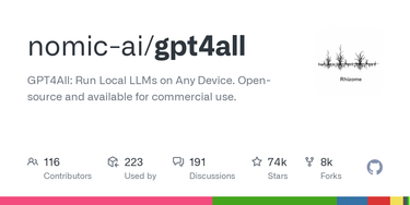OpenGraph image for github.com/nomic-ai/gpt4all