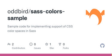 OpenGraph image for github.com/oddbird/sass-colors-sample