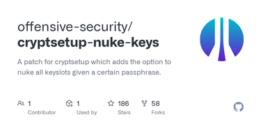OpenGraph image for github.com/offensive-security/cryptsetup-nuke-keys