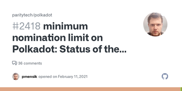 OpenGraph image for github.com/paritytech/polkadot/issues/2418