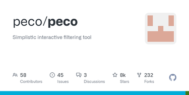 OpenGraph image for github.com/peco/peco