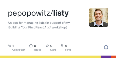 OpenGraph image for github.com/pepopowitz/listy