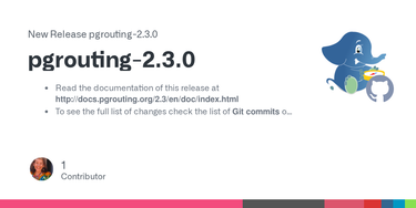 OpenGraph image for github.com/pgRouting/pgrouting/releases/tag/pgrouting-2.3.0