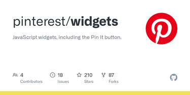 OpenGraph image for github.com/pinterest/widgets