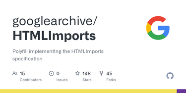 OpenGraph image for github.com/polymer/HTMLImports