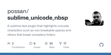 OpenGraph image for github.com/possan/sublime_unicode_nbsp