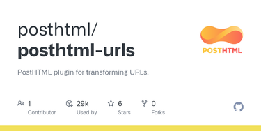 OpenGraph image for github.com/posthtml/posthtml-urls