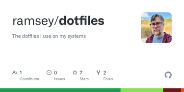 OpenGraph image for github.com/ramsey/dotfiles