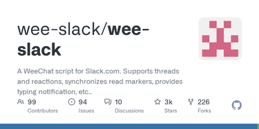 OpenGraph image for github.com/rawdigits/wee-slack