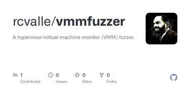 OpenGraph image for github.com/rcvalle/vmmfuzzer