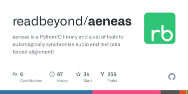 OpenGraph image for github.com/readbeyond/aeneas