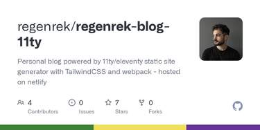 OpenGraph image for github.com/regenrek/regenrek-blog-11ty