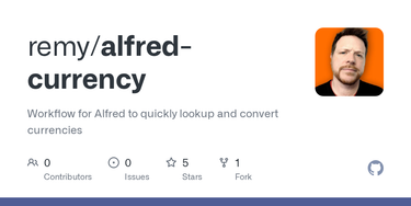 OpenGraph image for github.com/remy/alfred-currency