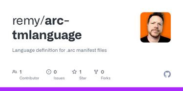OpenGraph image for github.com/remy/arc-tmlanguage/blob/master/syntaxes/arc.tmLanguage.json